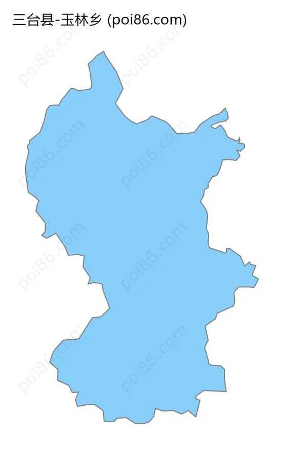 玉林乡边界地图