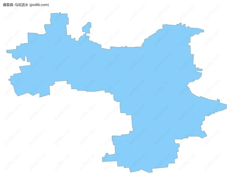 马坨店乡边界地图