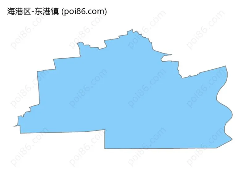 东港镇边界地图