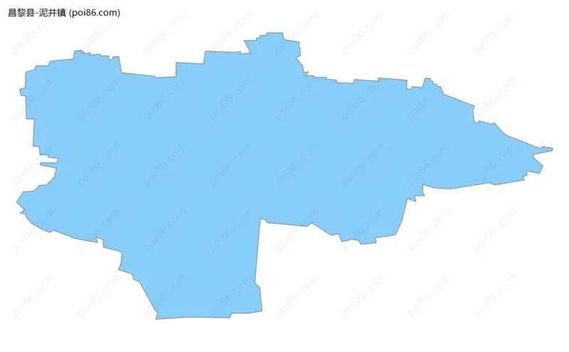 泥井镇边界地图