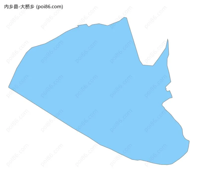 大桥乡边界地图