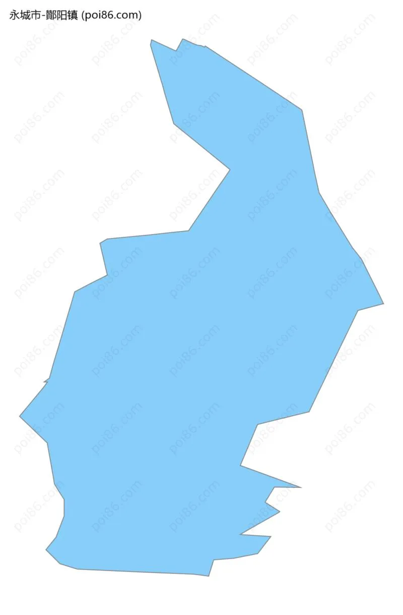 酇阳镇边界地图