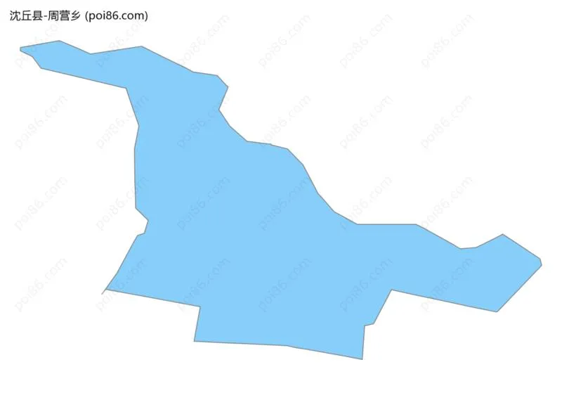 周营乡边界地图