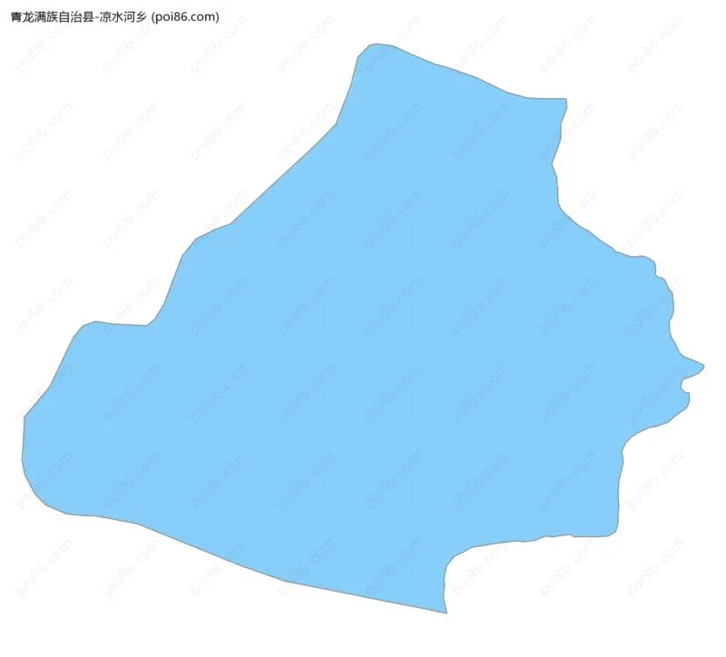 凉水河乡边界地图