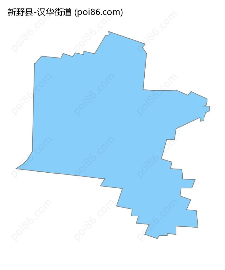 汉华街道边界地图