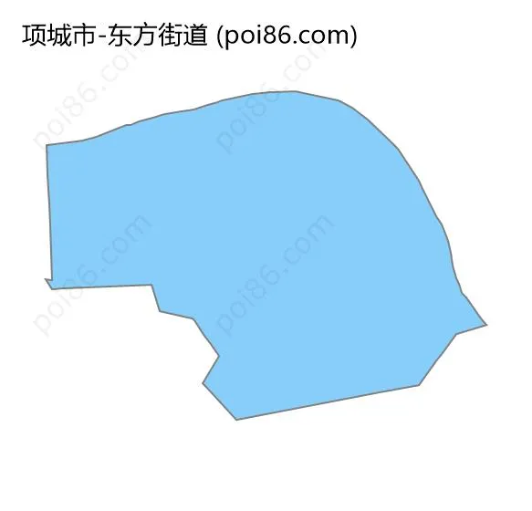 东方街道边界地图