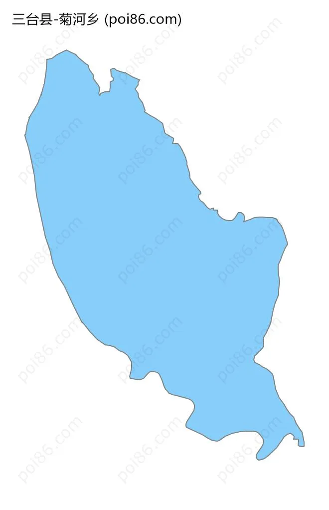 菊河乡边界地图