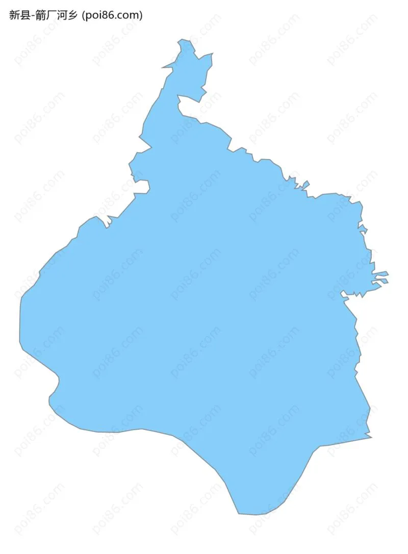 箭厂河乡边界地图