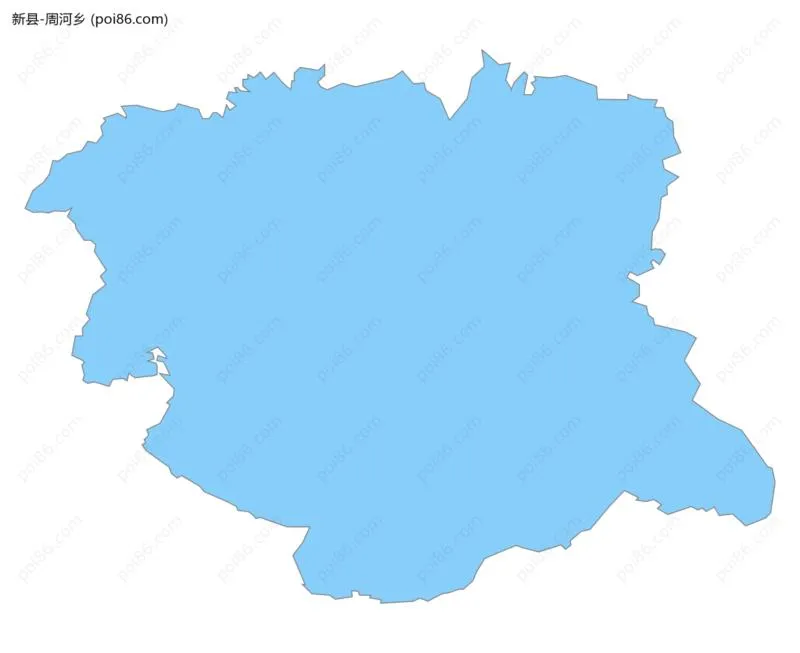 周河乡边界地图