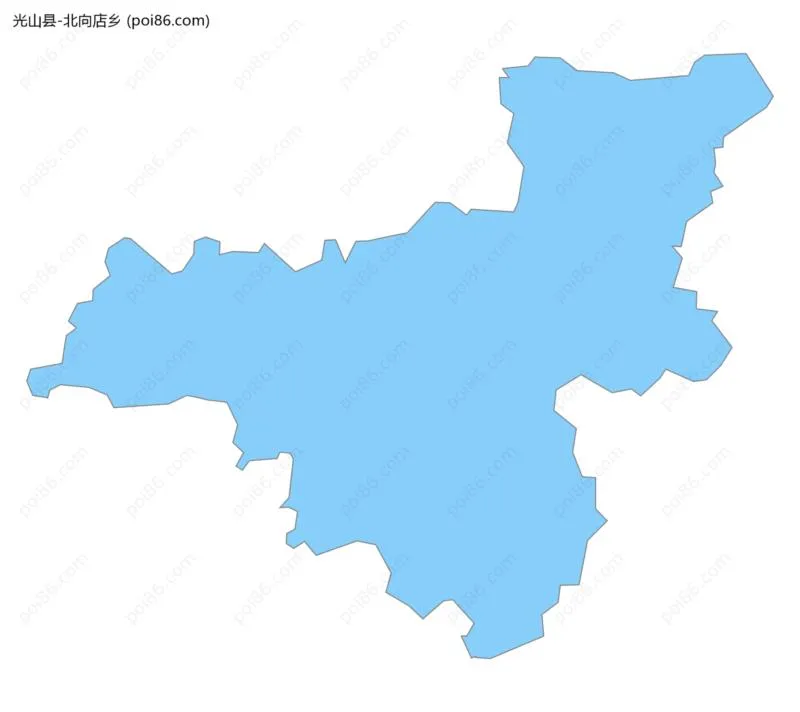 北向店乡边界地图