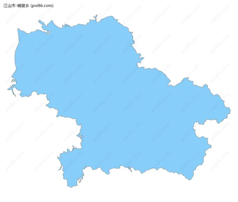 碗窑乡边界地图