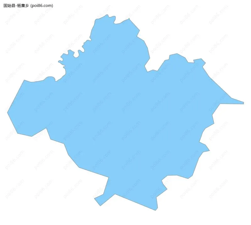 杨集乡边界地图