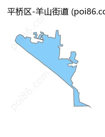 羊山街道边界地图