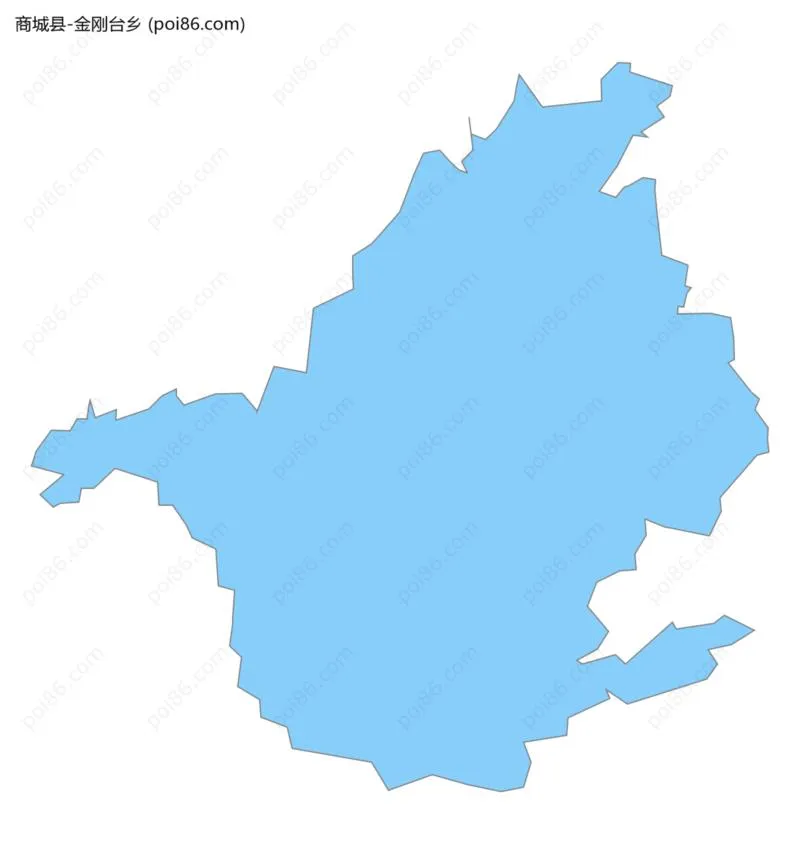 金刚台乡边界地图