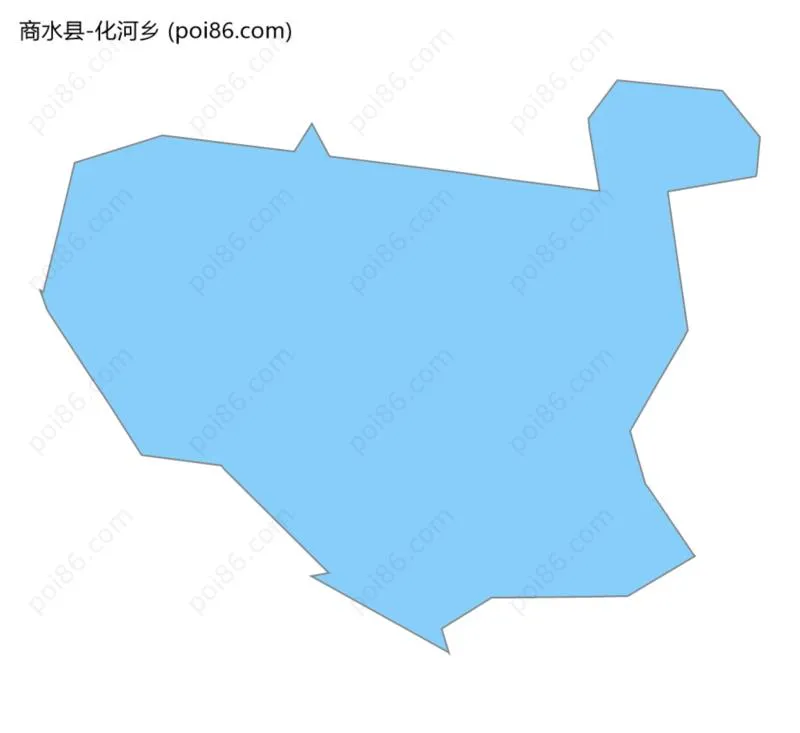 化河乡边界地图