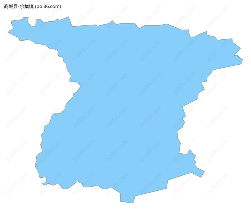 余集镇边界地图