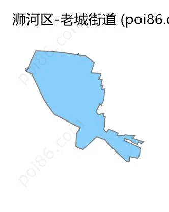 老城街道边界地图