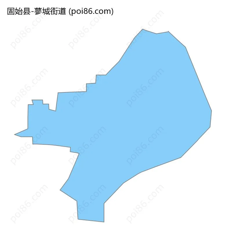 蓼城街道边界地图