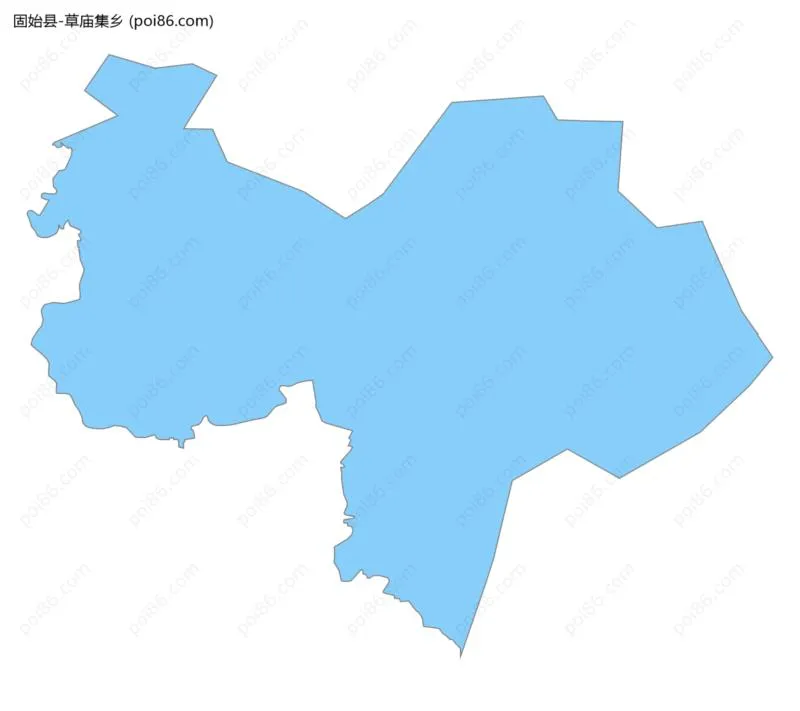 草庙集乡边界地图