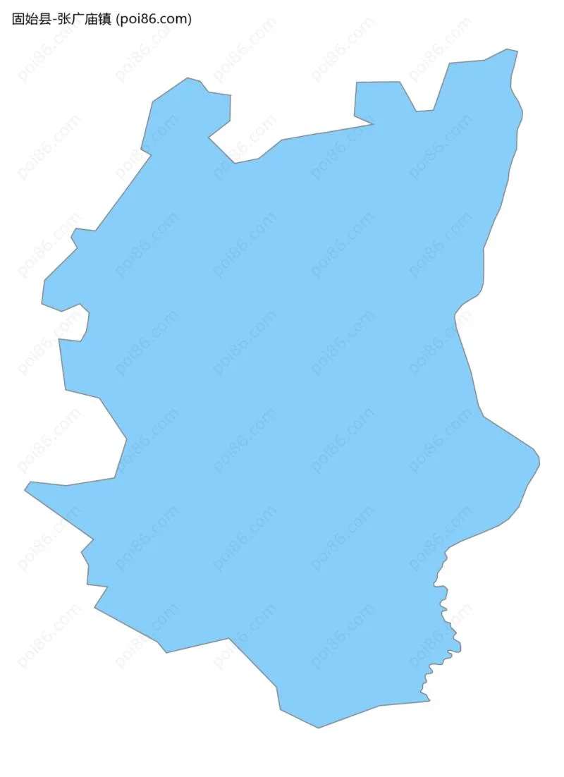 张广庙镇边界地图