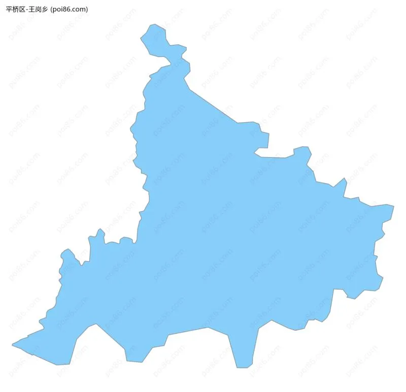 王岗乡边界地图