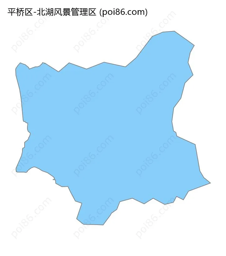 北湖风景管理区边界地图