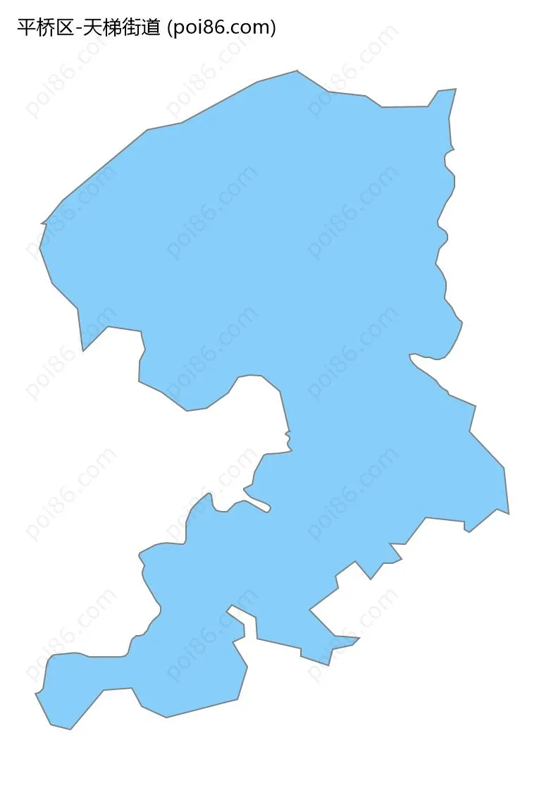 天梯街道边界地图