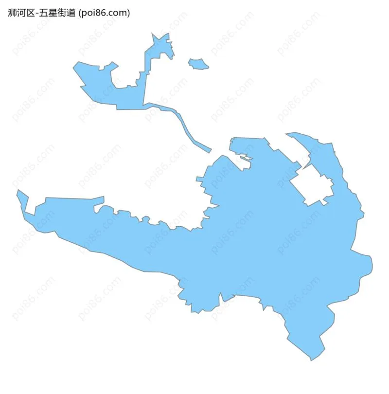 五星街道边界地图
