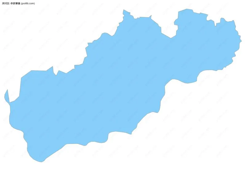 李家寨镇边界地图