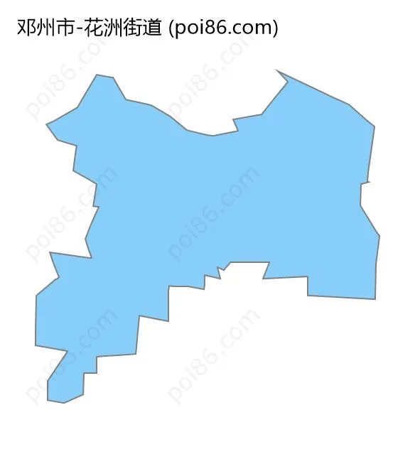 花洲街道边界地图