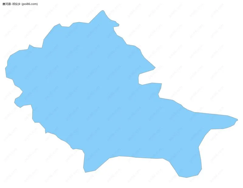 祁仪乡边界地图