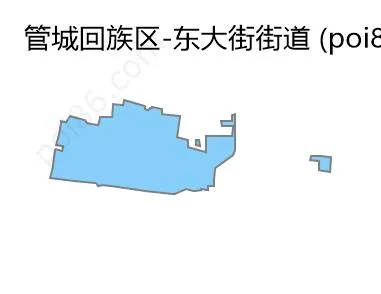 东大街街道边界地图