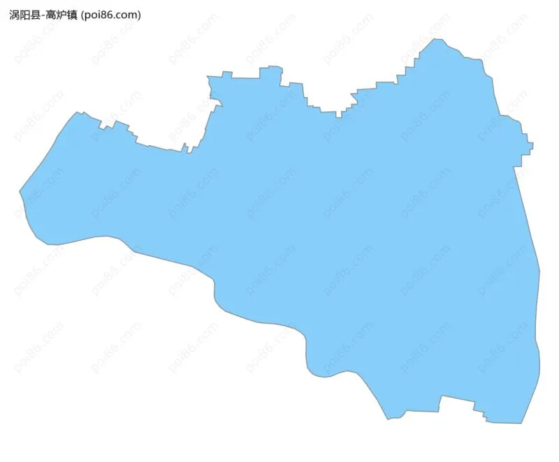 高炉镇边界地图