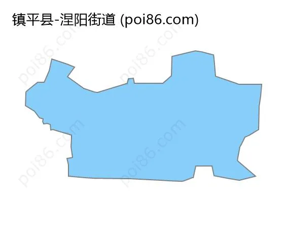 涅阳街道边界地图