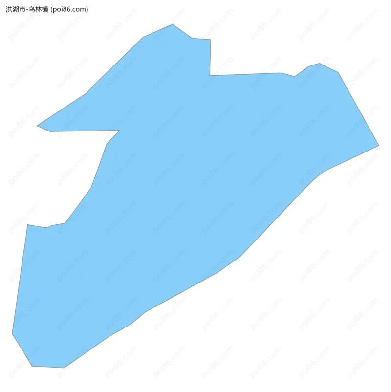 乌林镇边界地图