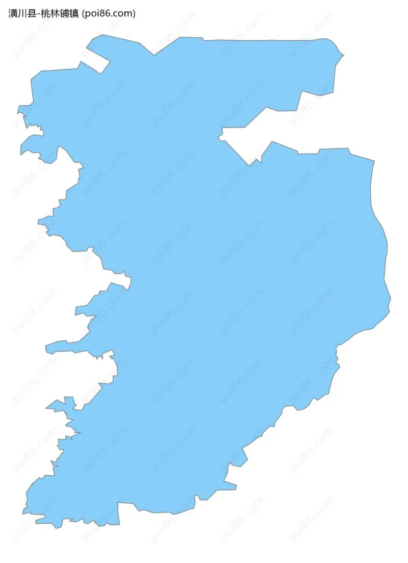 桃林铺镇边界地图