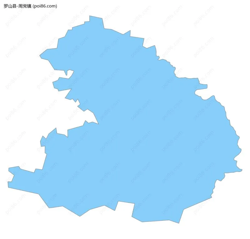 周党镇边界地图