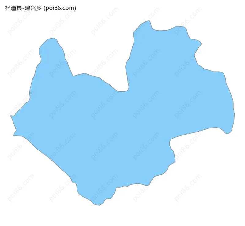 建兴乡边界地图