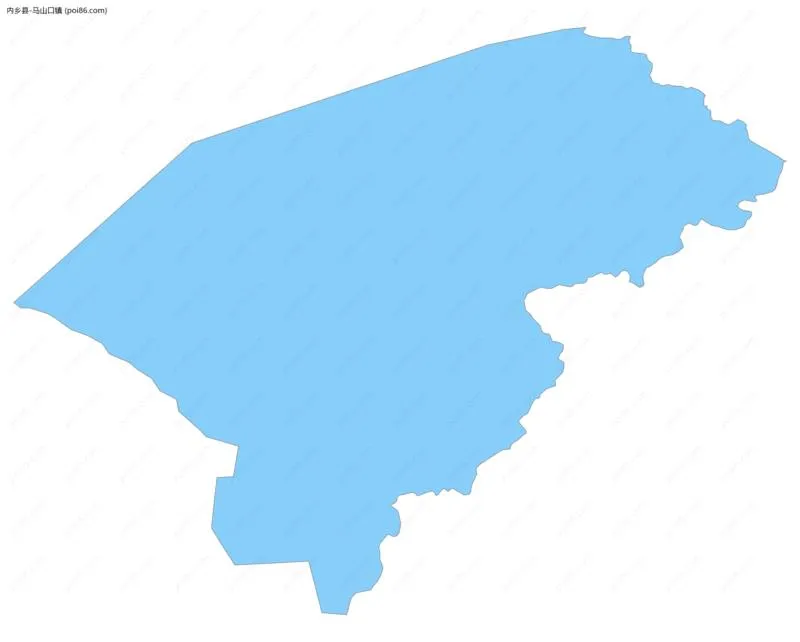 马山口镇边界地图