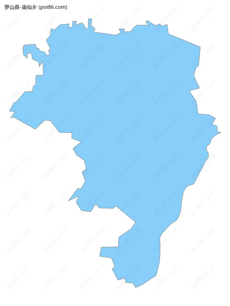 庙仙乡边界地图