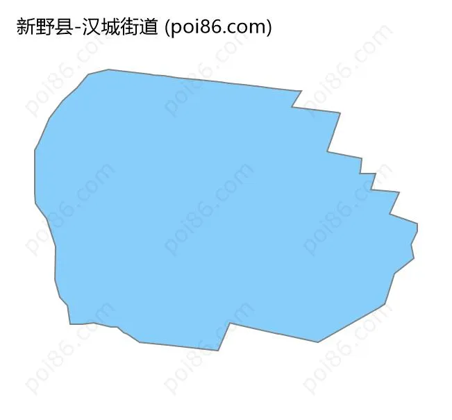 汉城街道边界地图