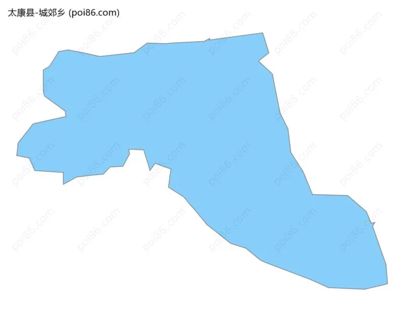 城郊乡边界地图