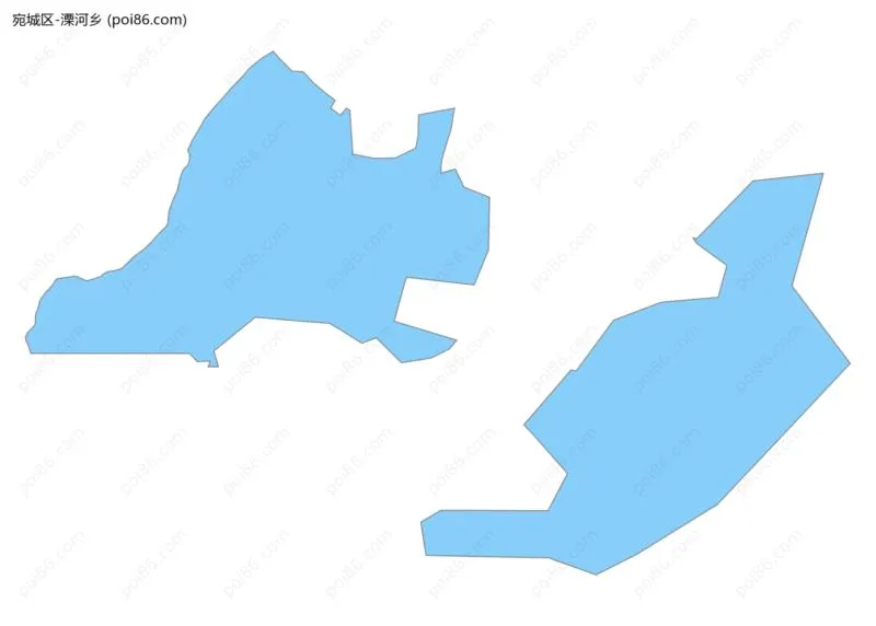 溧河乡边界地图