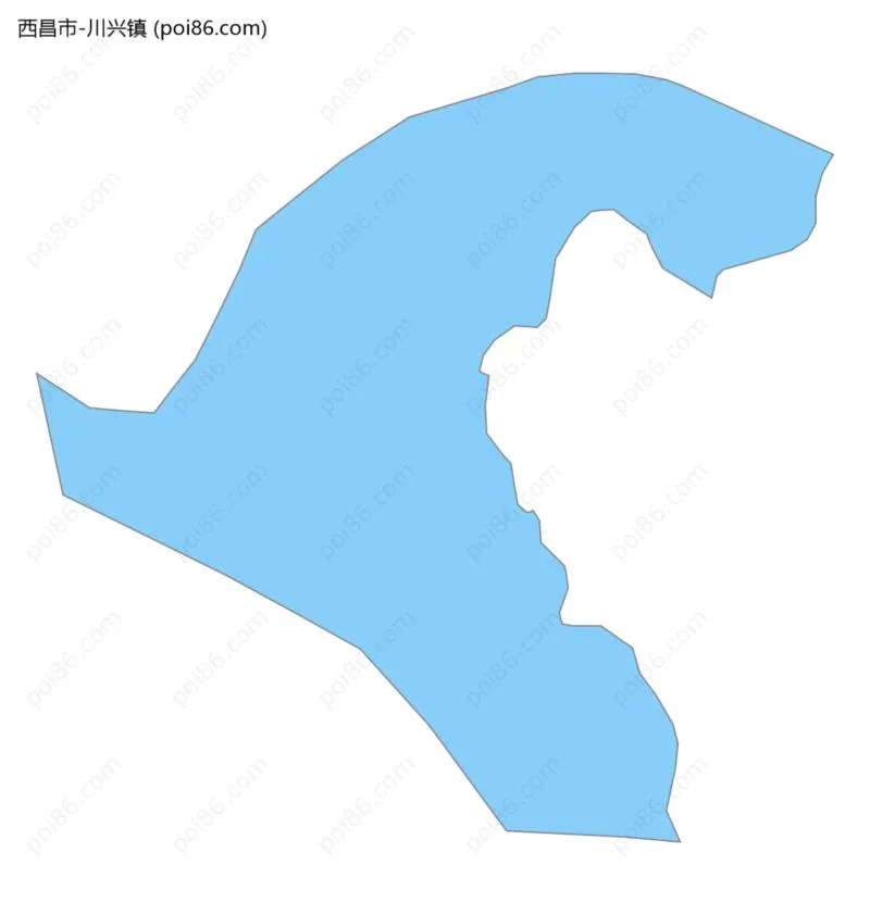 川兴镇边界地图