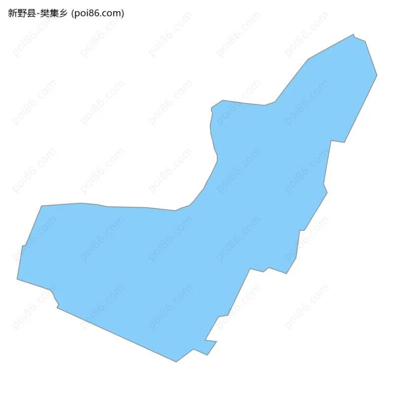 樊集乡边界地图