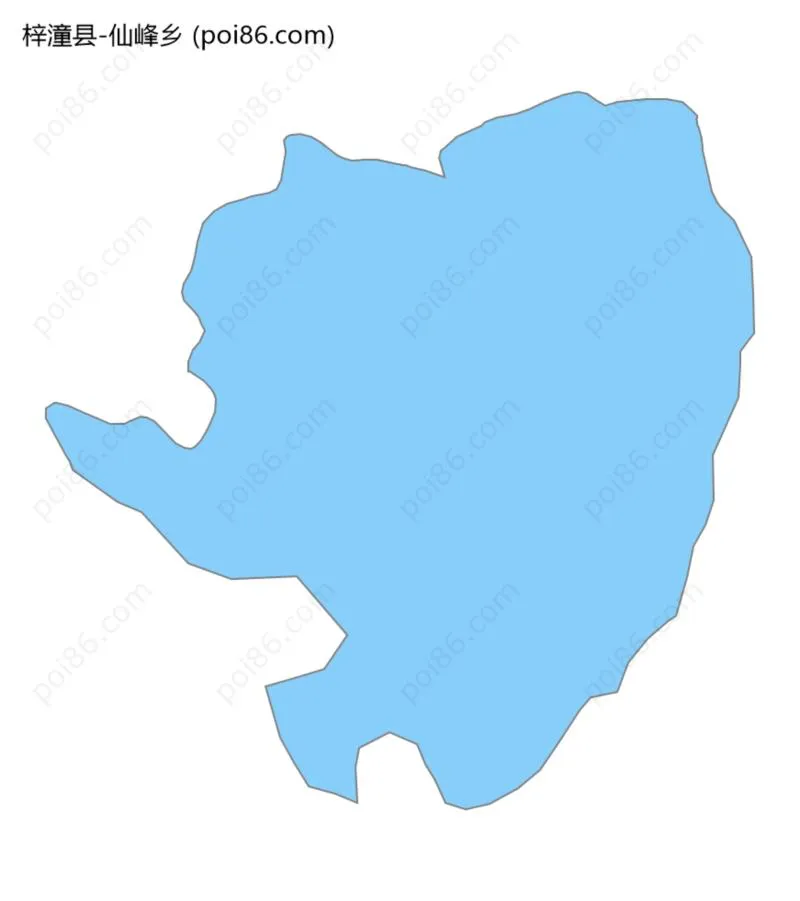 仙峰乡边界地图