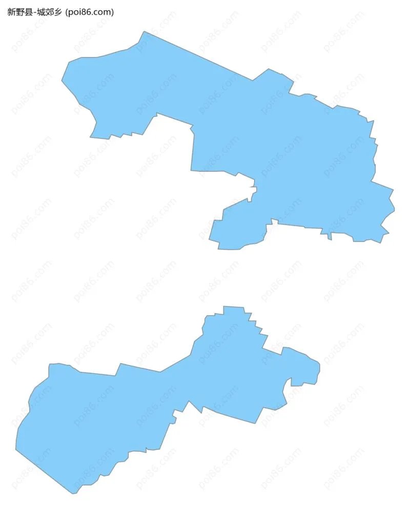 城郊乡边界地图