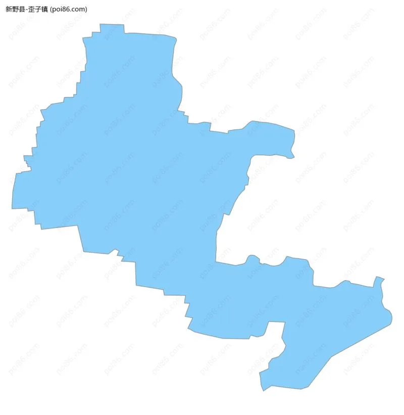 歪子镇边界地图