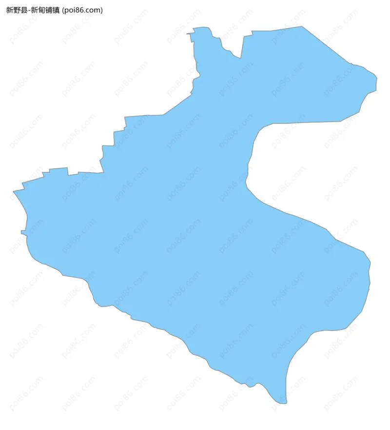 新甸铺镇边界地图