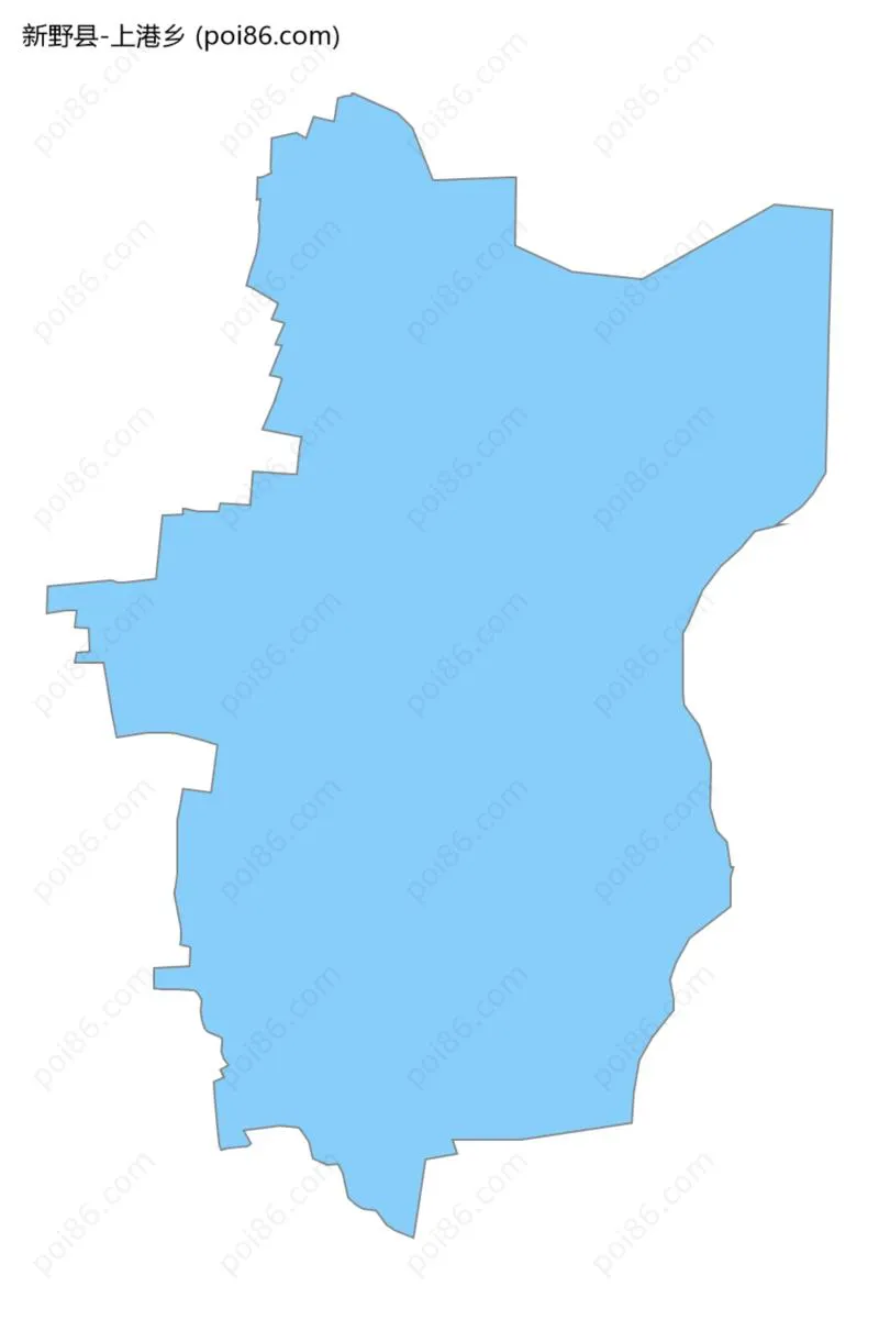 上港乡边界地图